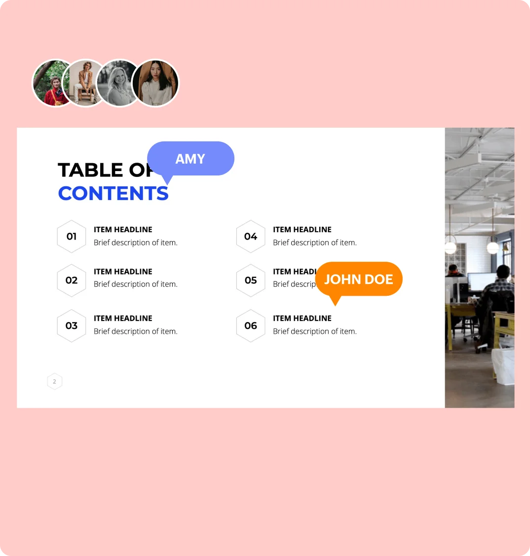 zoho show mobile app collaboration