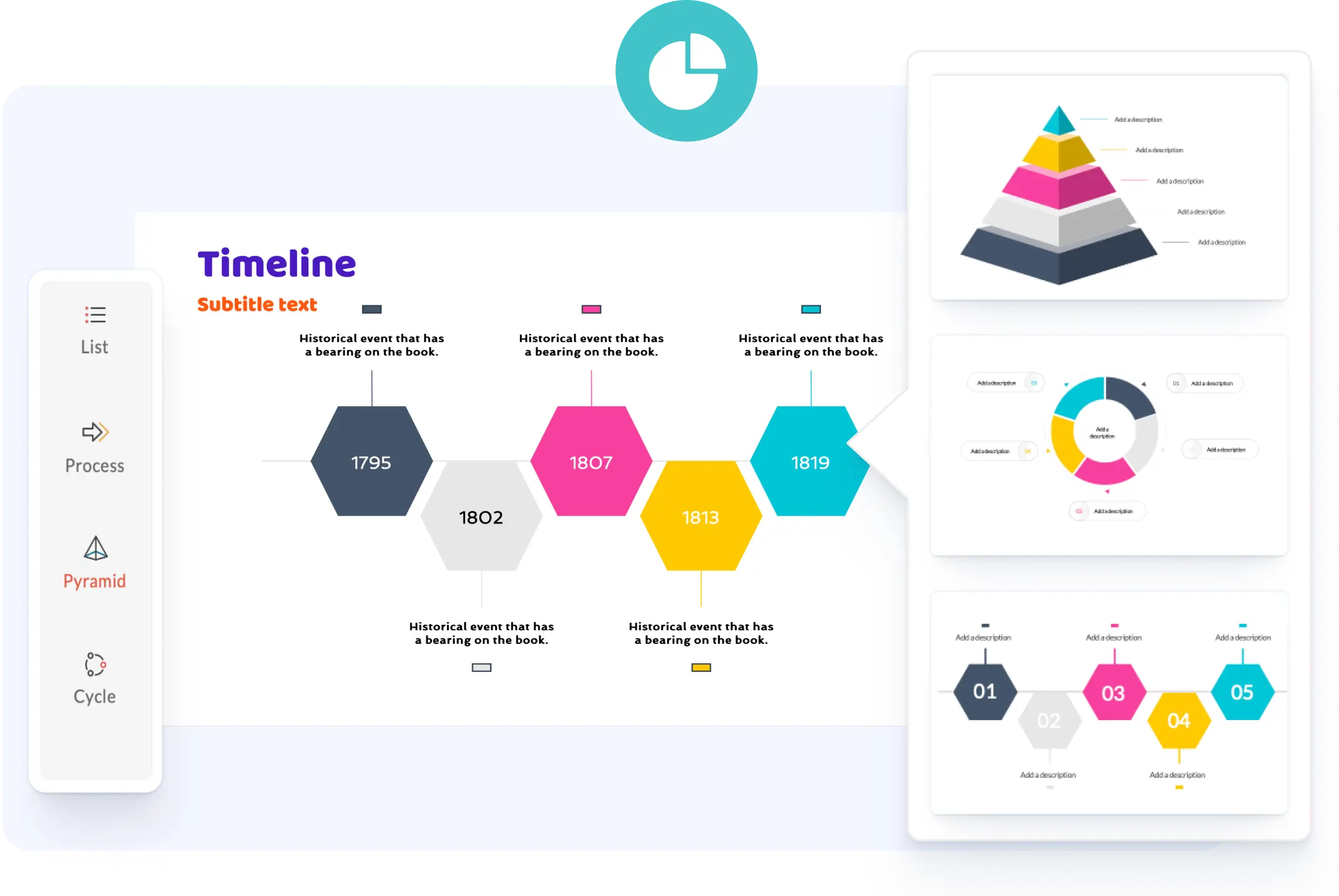 zoho show add diagrams