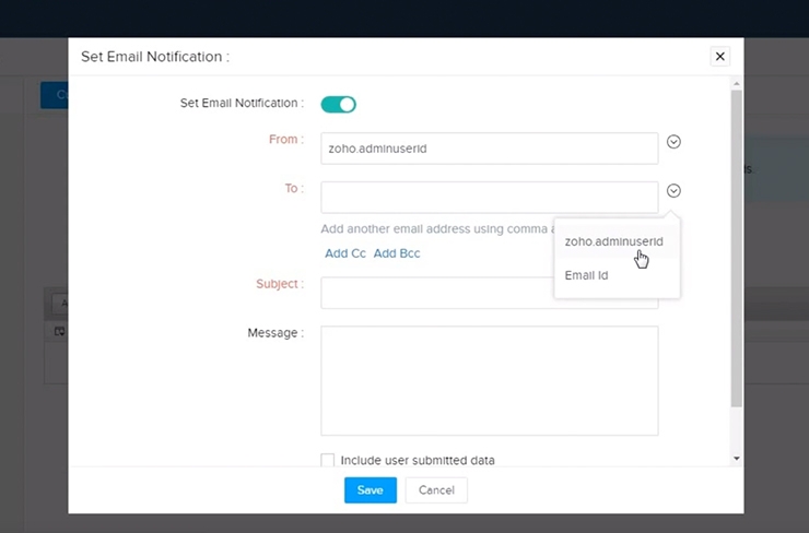 Setting up E-mail notifications