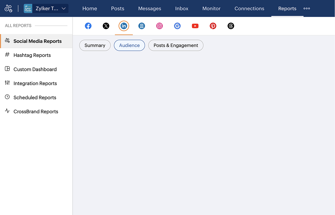 Historical follower trend analysis chart