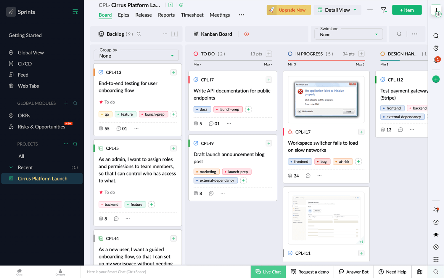 Color-code and tag for visual hierarchy