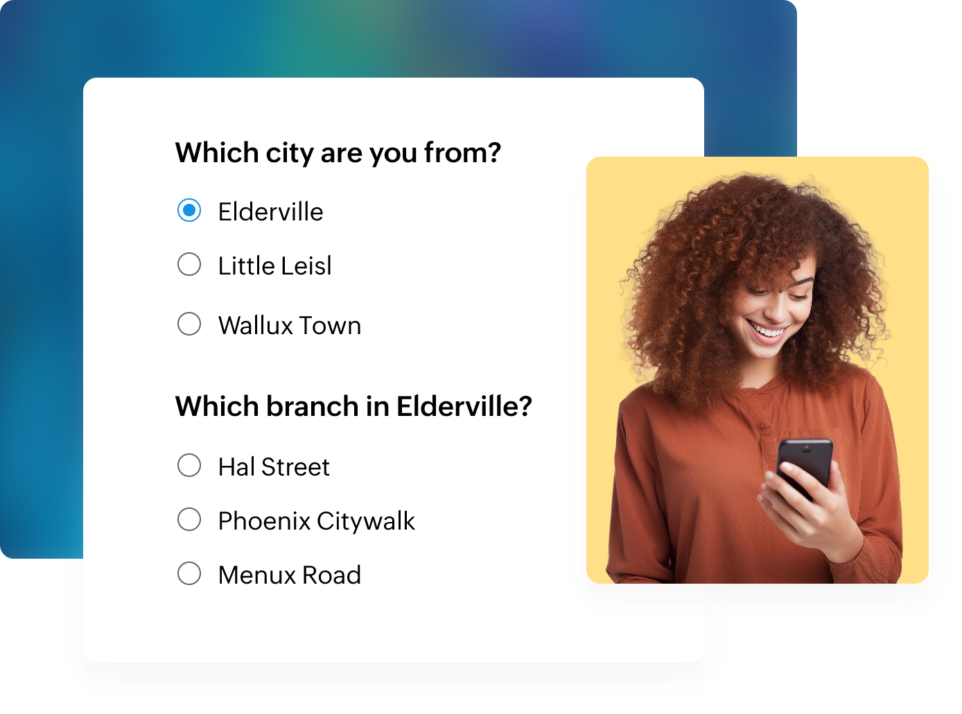 Answer display logic