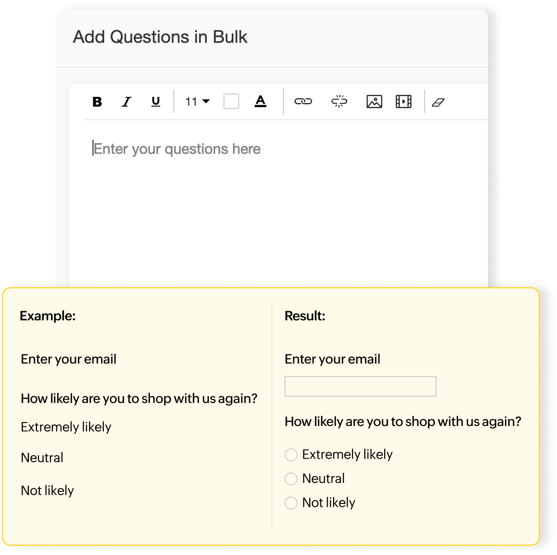 Copy and paste surveys in bulk