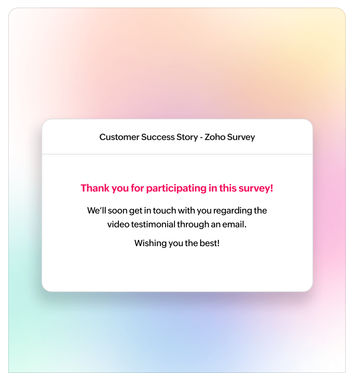 Post-survey engagement