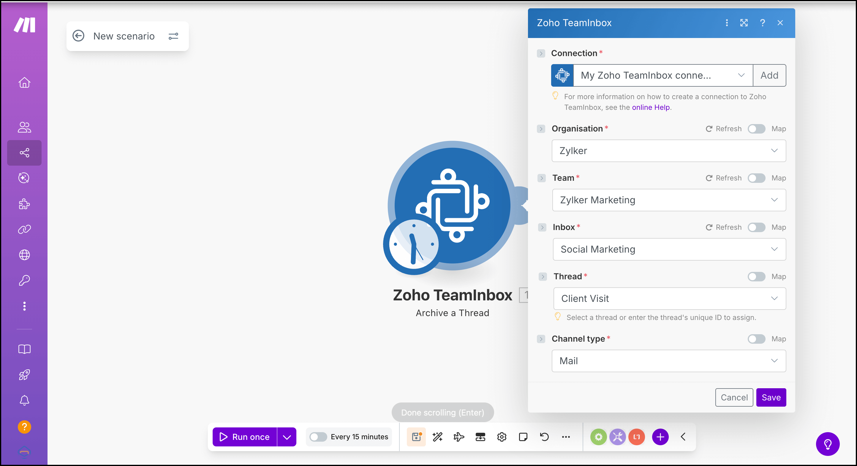 Establishing the connection
