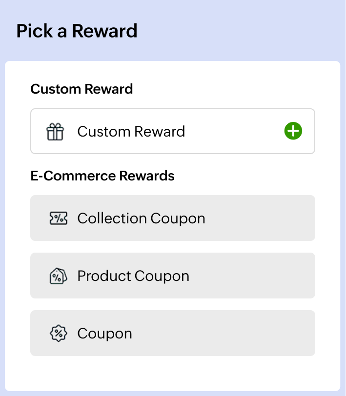 Coupons & Custom Rewards