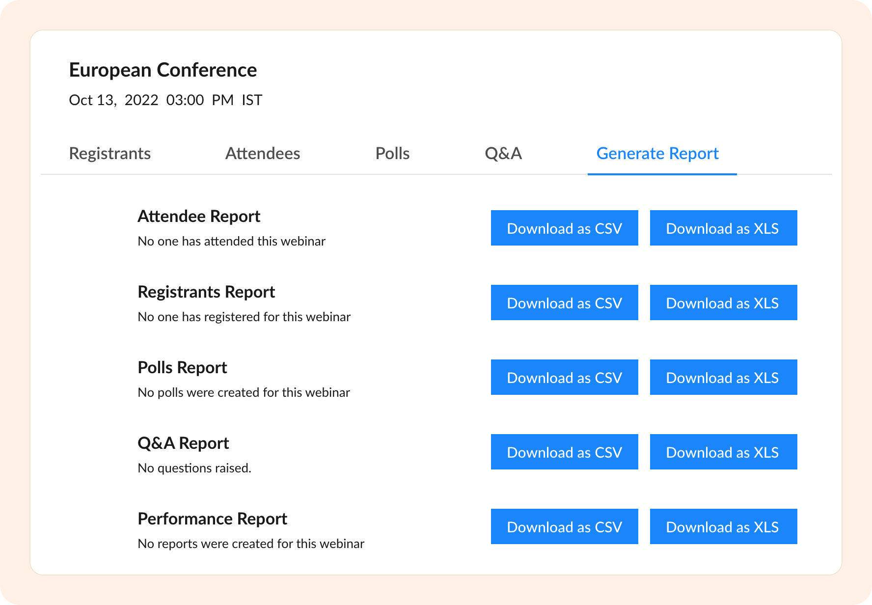 重要なウェビナー分析の収集
