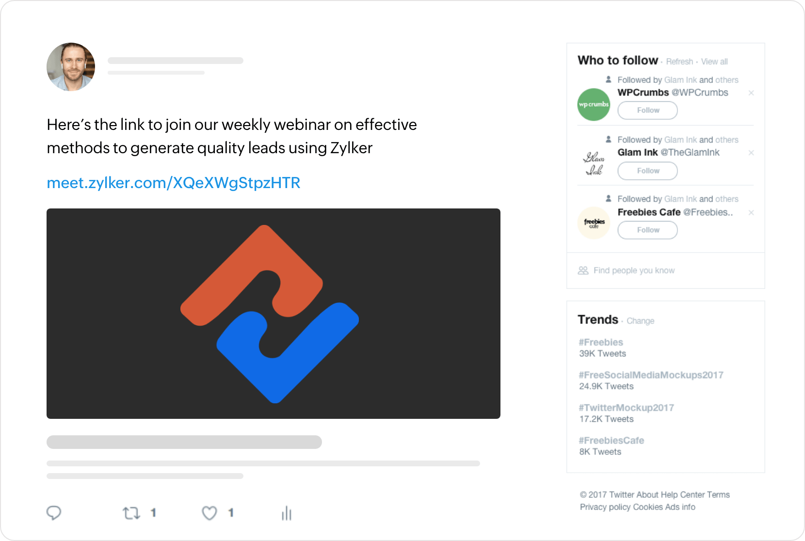 ウェビナーを宣伝