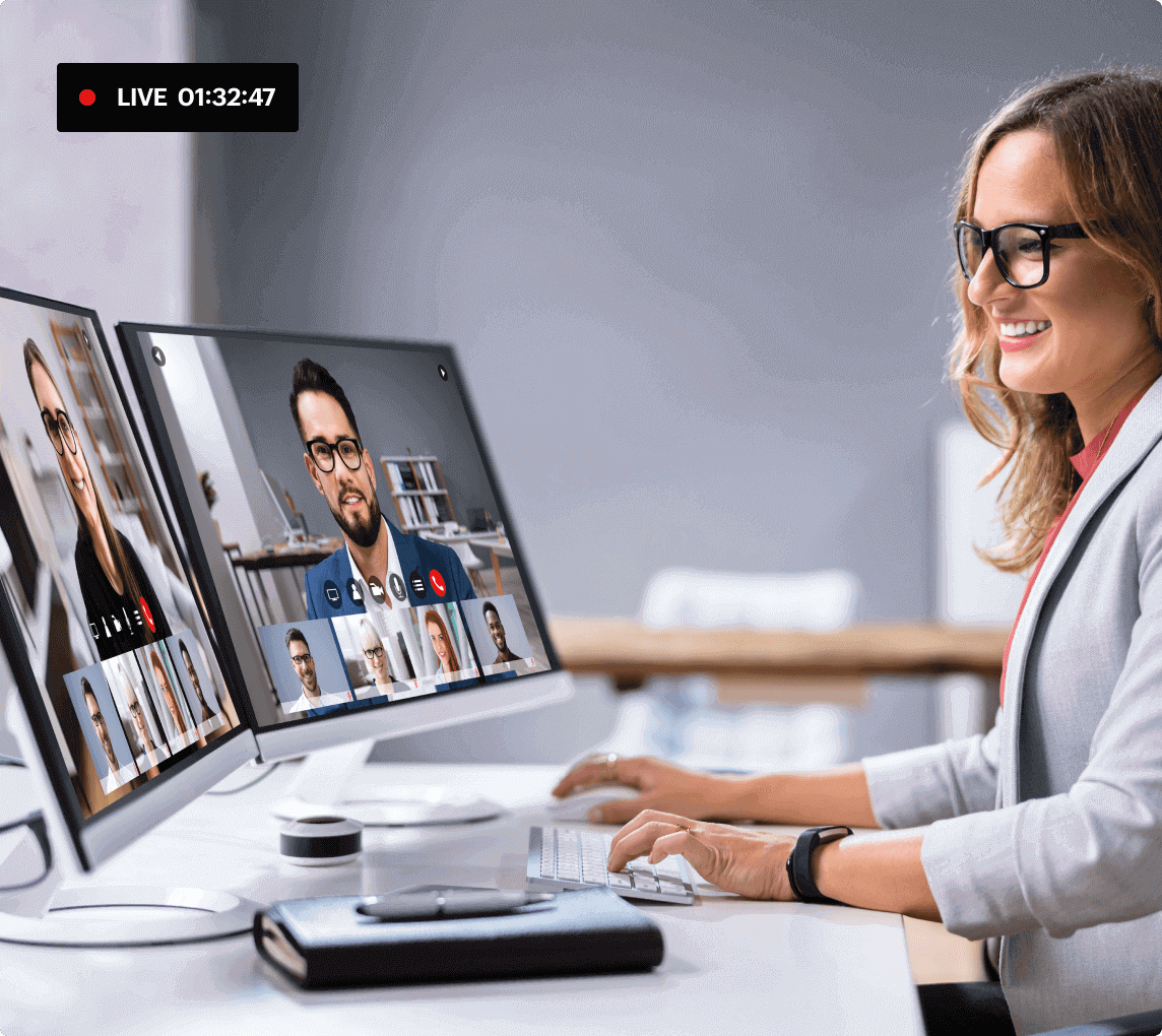 Business live streaming