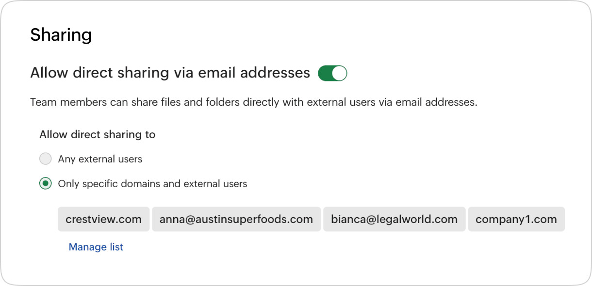 Enable secured external collaboration