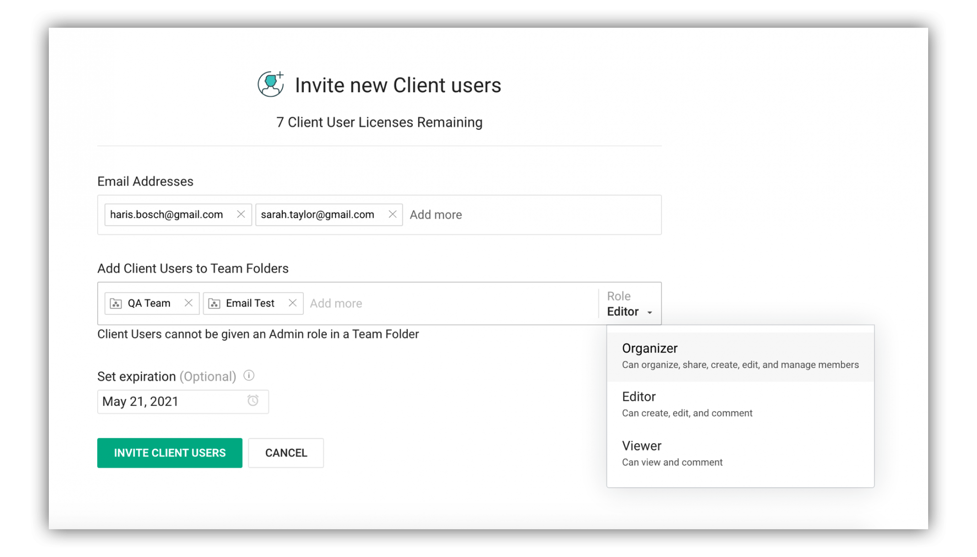 Introducing client users
