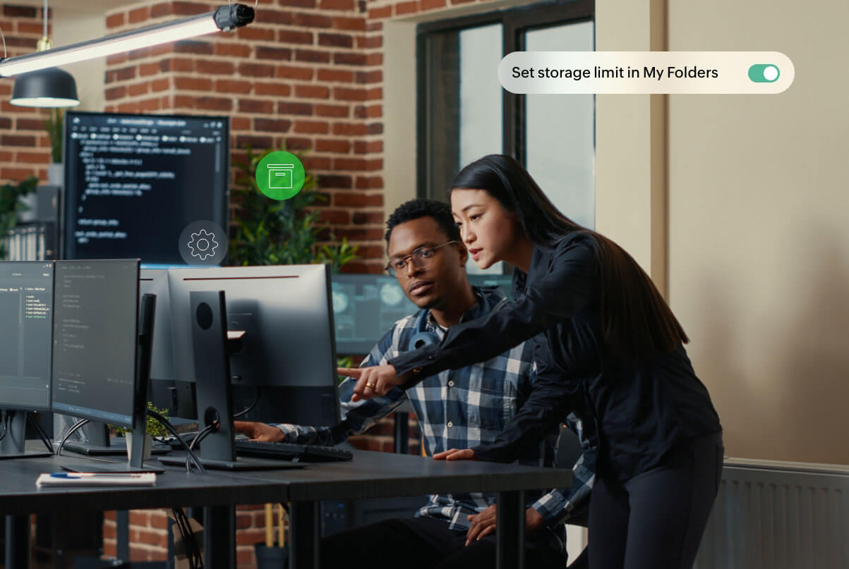 個人ユーザーのストレージ割り当てをカスタマイズ