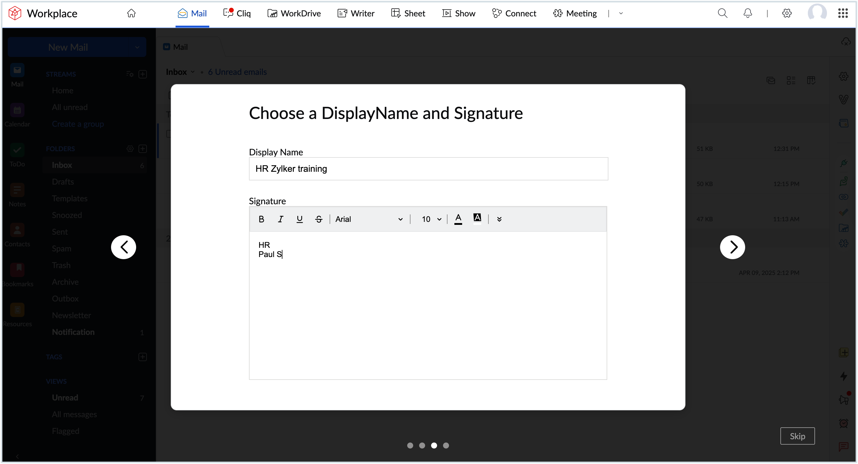 Screenshot of adding display name Screenshot of adding display name