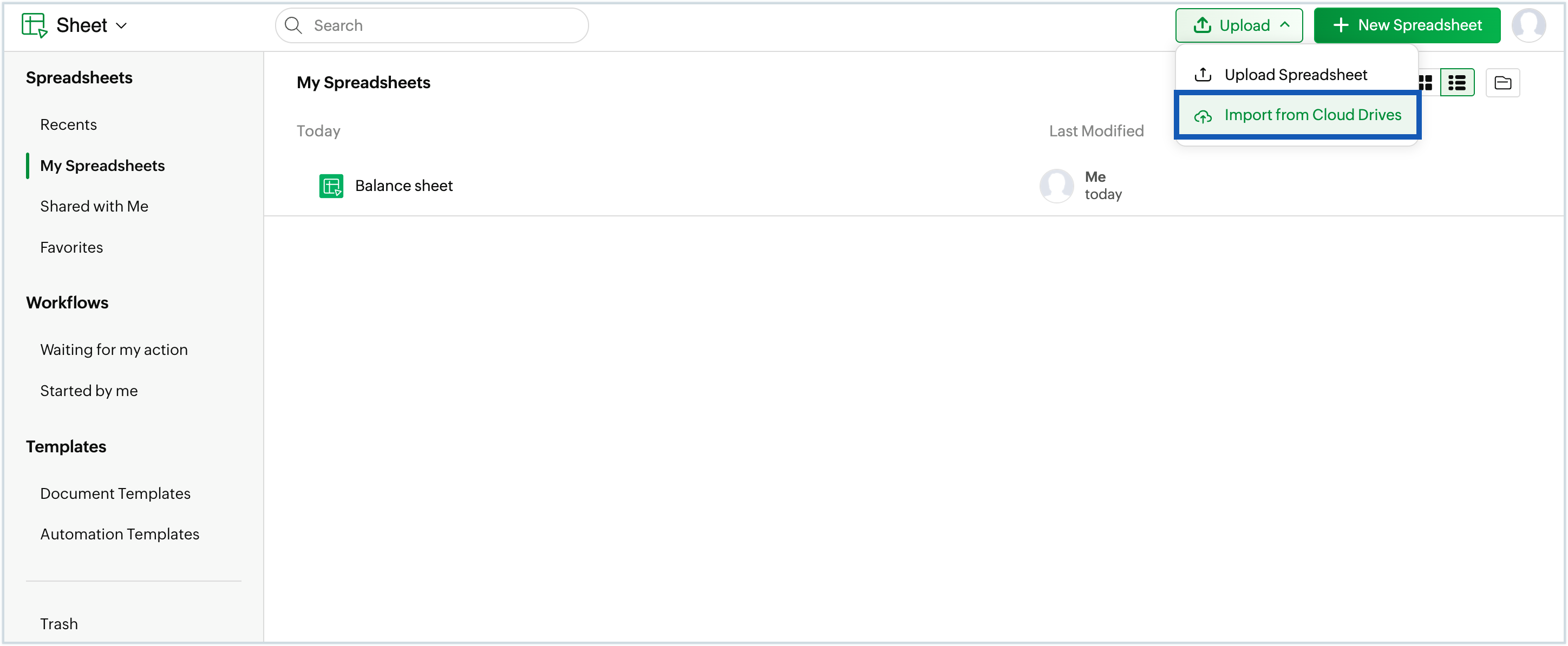 Screenshot to import from cloud drive Screenshot to import from cloud drive