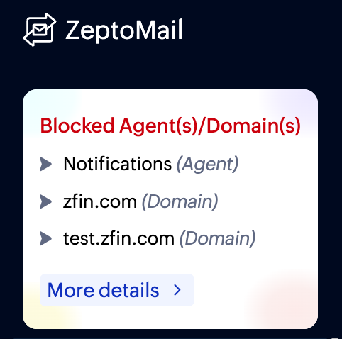 Blocked agents Blocked agents