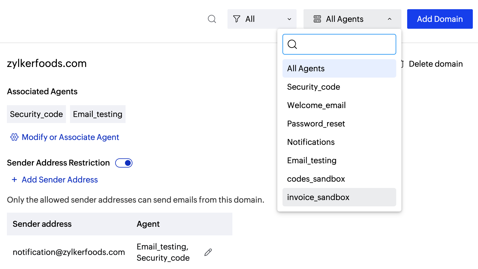 Filter values Filter values
