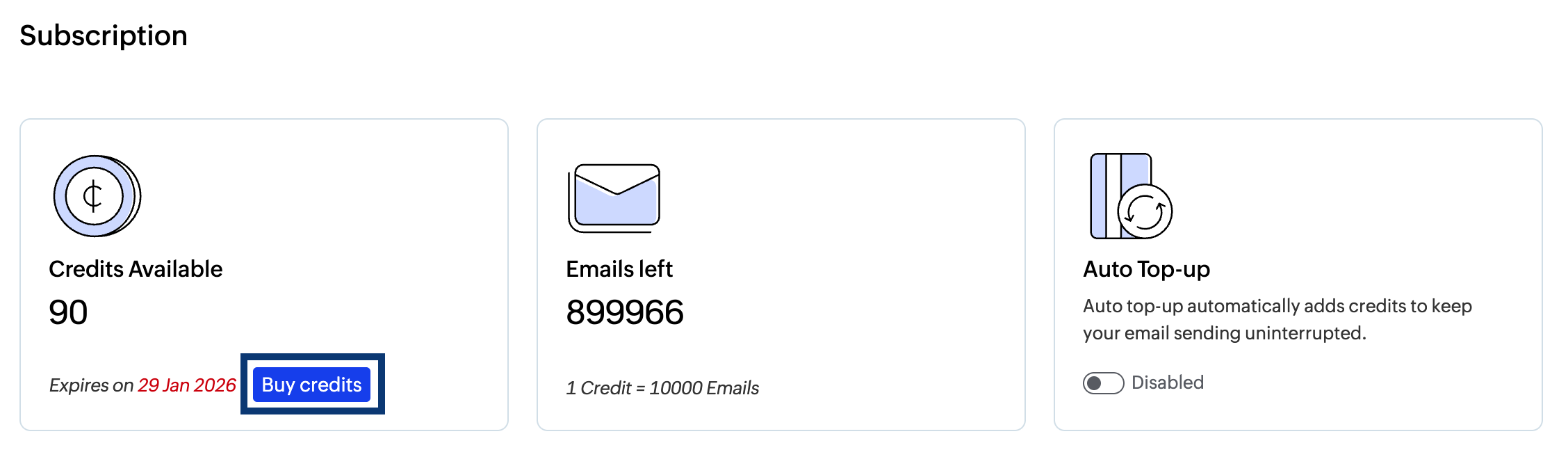 Buy credits Buy credits