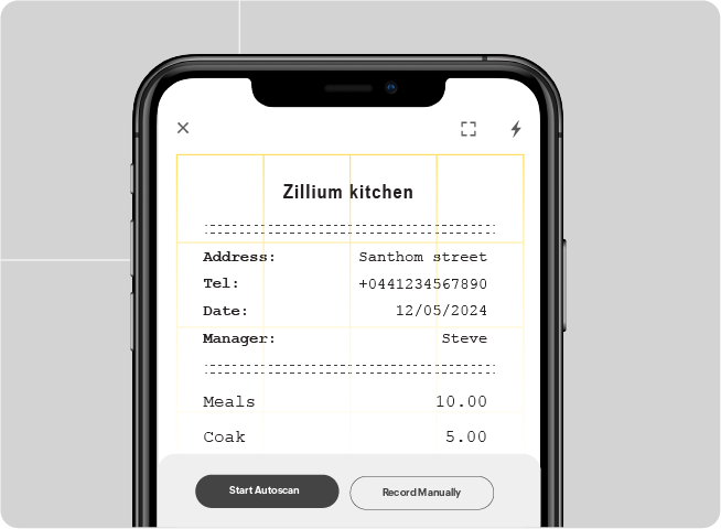 Auto Scan Auto Scan in Zoho Spend