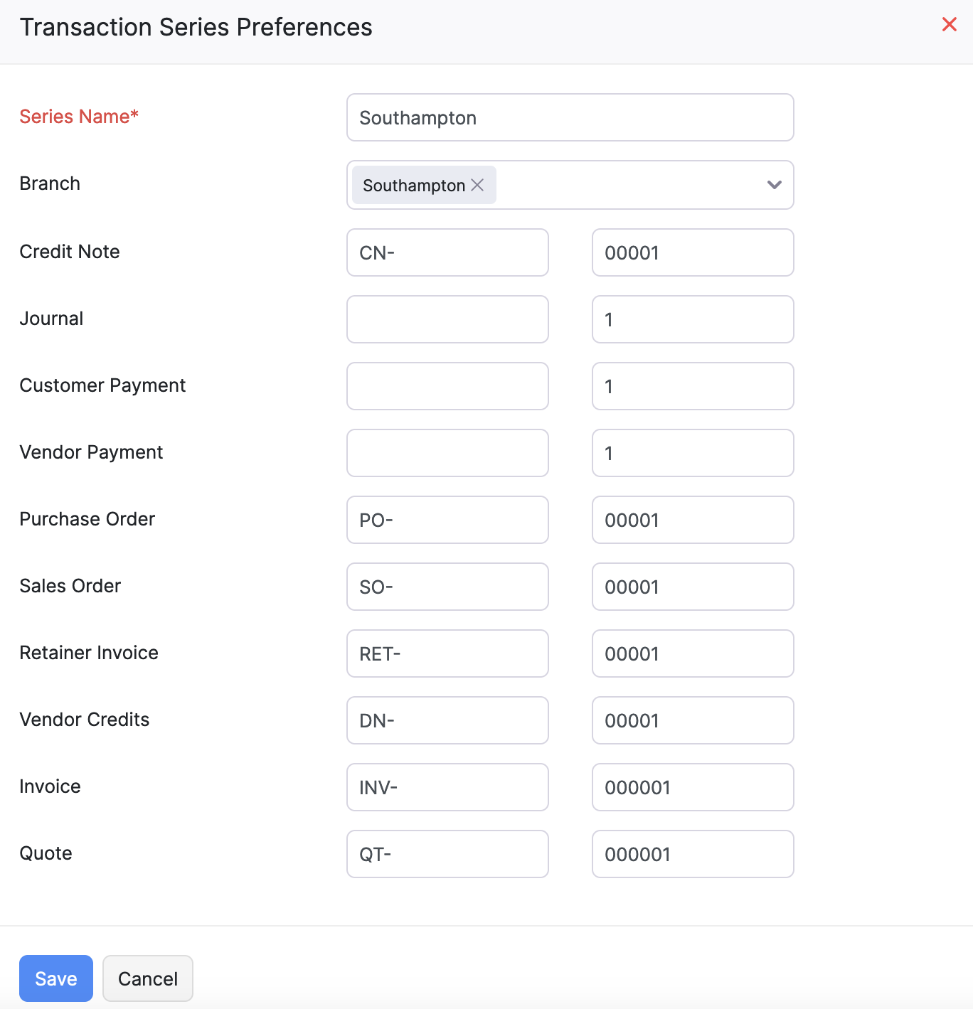 Transaction Series