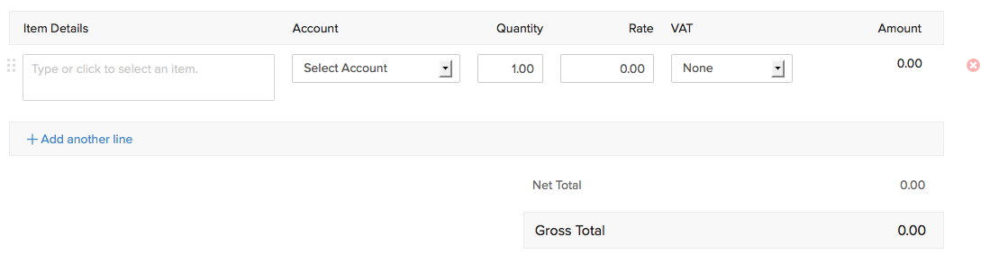 Purchase order - New Item