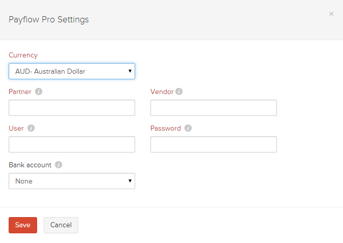 Setting up PayFlow Pro