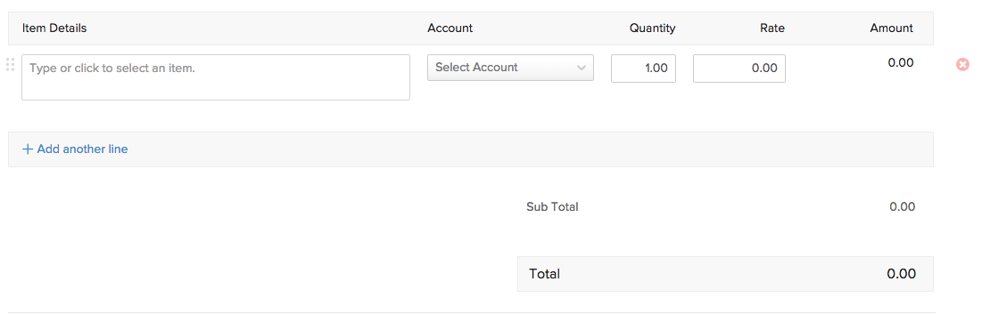 Purchase order - New Item