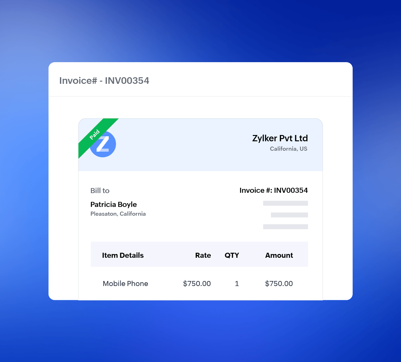 Invoice status